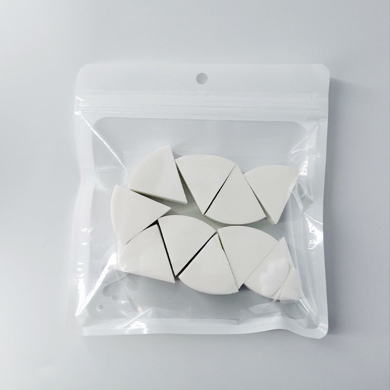 10 Pack hydrophilic non-latex fan six flap powder puff fan sponge powder puff studio makeup powder puff wholesale