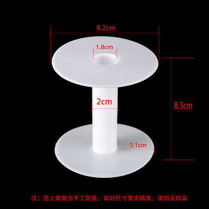 Transparent round spool core spool plastic coil I-wheel winding wire coil barrel wire rope storage tool