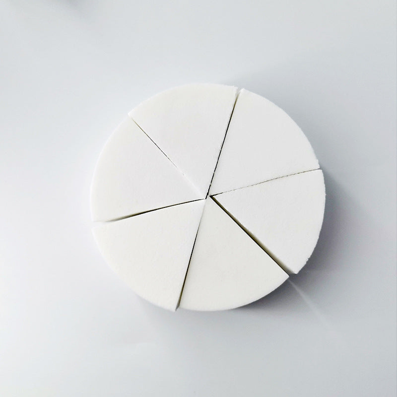 10 Pack hydrophilic non-latex fan six flap powder puff fan sponge powder puff studio makeup powder puff wholesale