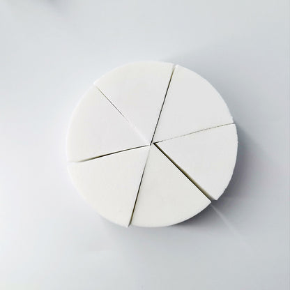 10 Pack hydrophilic non-latex fan six flap powder puff fan sponge powder puff studio makeup powder puff wholesale