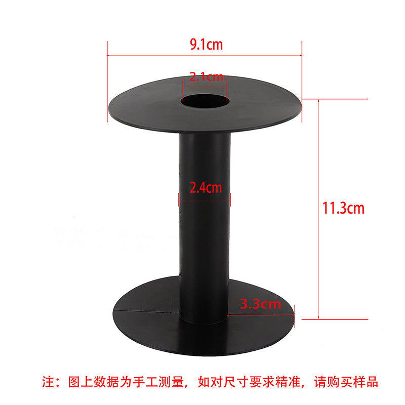 Transparent round spool core spool plastic coil I-wheel winding wire coil barrel wire rope storage tool