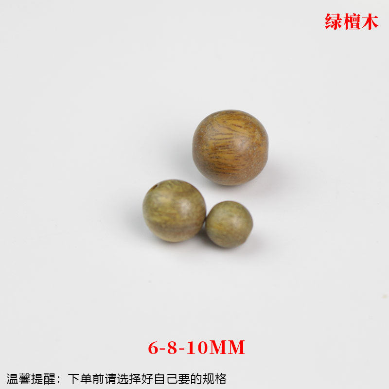 Factory wholesale green sandalwood loose beads 100 holy sandalwood beads DIY bracelet buddha beads necklace wenwan with beads spacer beads