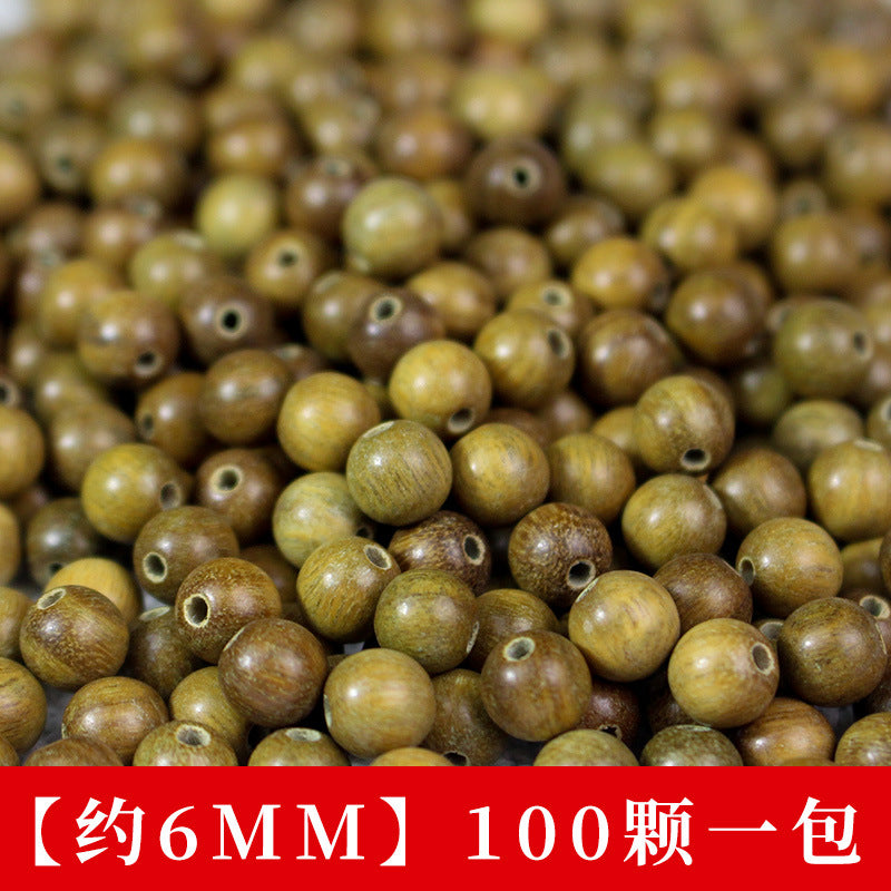 Factory wholesale green sandalwood loose beads 100 holy sandalwood beads DIY bracelet buddha beads necklace wenwan with beads spacer beads