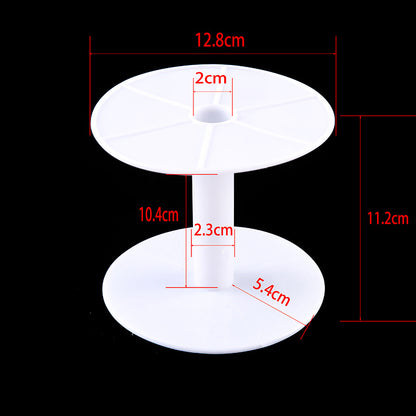 Transparent round spool core spool plastic coil I-wheel winding wire coil barrel wire rope storage tool