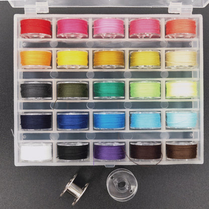 Household Sewing Machine Bobbin Storage Box 25/36 Grids Bobbin Case Plastic Parts Storage Hand Sewing Needle and Thread Box