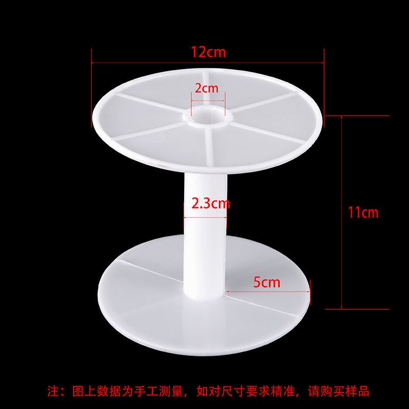 Transparent round spool core spool plastic coil I-wheel winding wire coil barrel wire rope storage tool