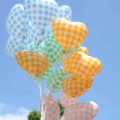 New 18-inch Striped Love Aluminum Film Balloon Little Red Riding Book Valentine's Day Birthday Party Photo Decorative Balloon