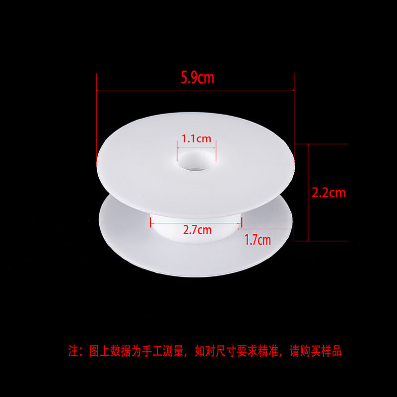 Transparent round spool core spool plastic coil I-wheel winding wire coil barrel wire rope storage tool