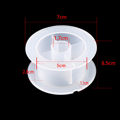 Transparent round spool core spool plastic coil I-wheel winding wire coil barrel wire rope storage tool