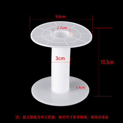 Transparent round spool core spool plastic coil I-wheel winding wire coil barrel wire rope storage tool