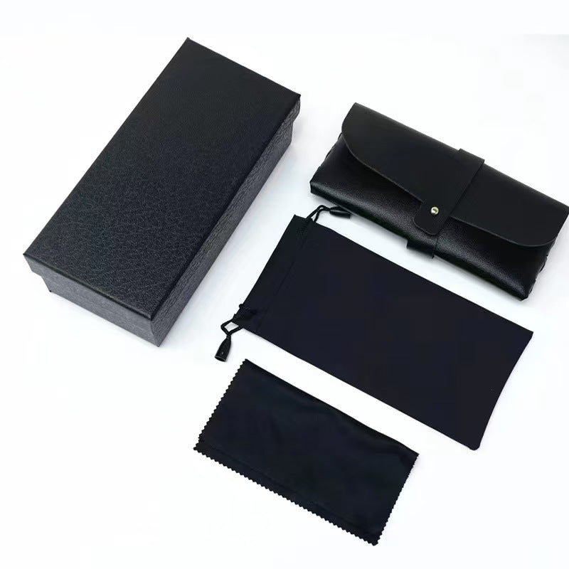 in stock variety of glasses box zipper box folding bag glasses leather box frosted transparent box presbytare paper box glasses accessories