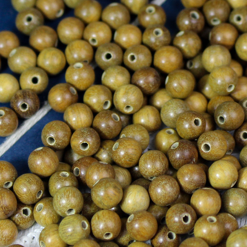 Factory wholesale green sandalwood loose beads 100 holy sandalwood beads DIY bracelet buddha beads necklace wenwan with beads spacer beads