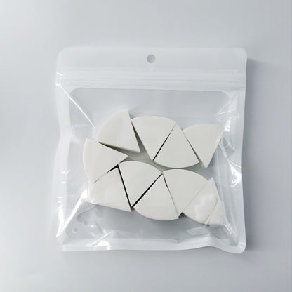 10 Pack hydrophilic non-latex fan six flap powder puff fan sponge powder puff studio makeup powder puff wholesale