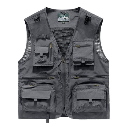 Vest Casual Fishing Outdoor Workwear Printed Logo Volunteer Workwear Outer Wear All-Season Printed Advertising Shirt