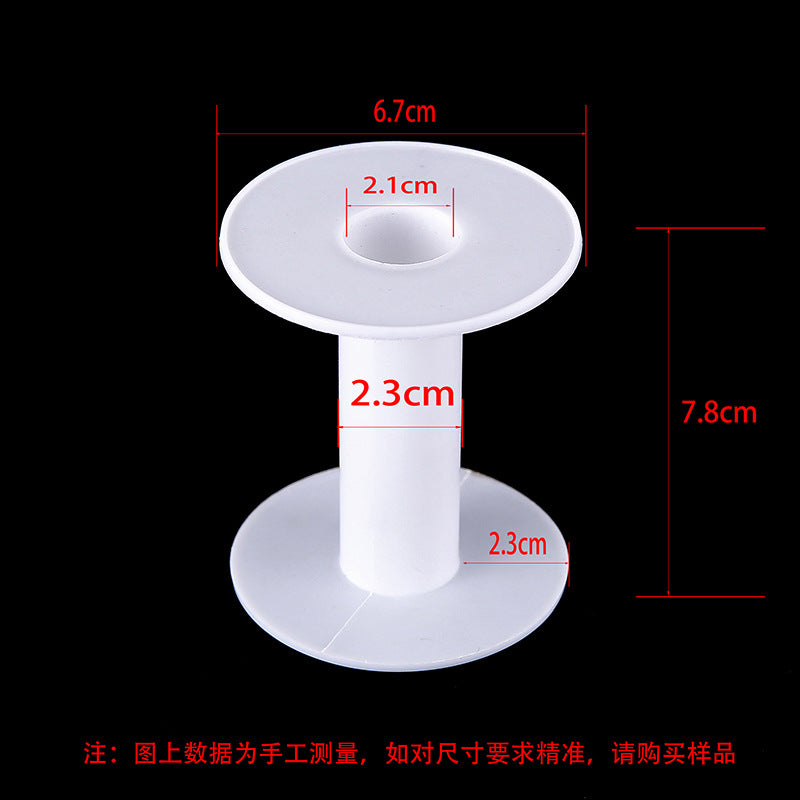 Transparent round spool core spool plastic coil I-wheel winding wire coil barrel wire rope storage tool