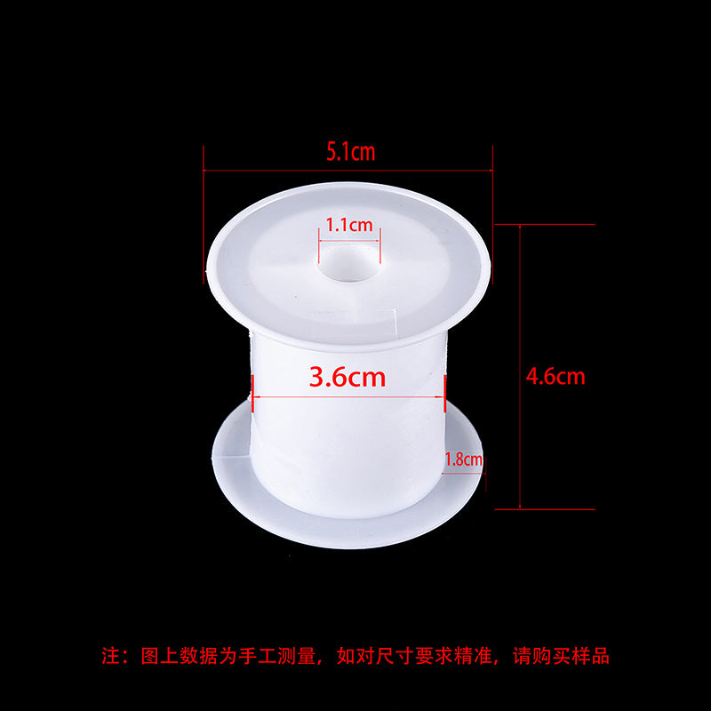Transparent round spool core spool plastic coil I-wheel winding wire coil barrel wire rope storage tool
