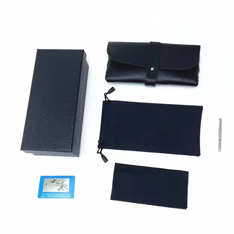 in stock variety of glasses box zipper box folding bag glasses leather box frosted transparent box presbytare paper box glasses accessories