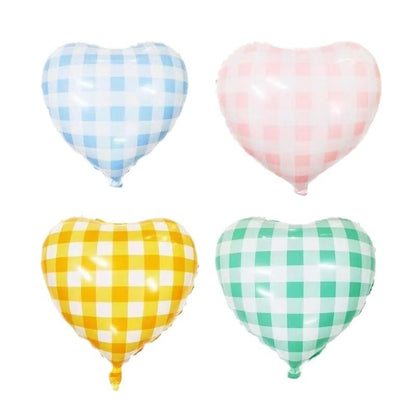 New 18-inch Striped Love Aluminum Film Balloon Little Red Riding Book Valentine's Day Birthday Party Photo Decorative Balloon
