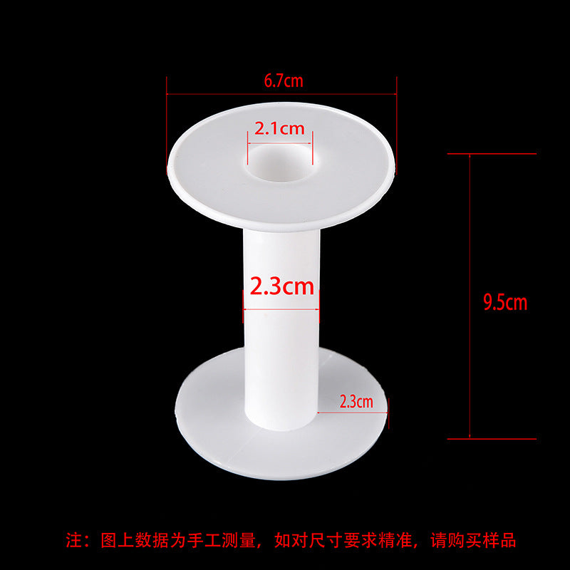 Transparent round spool core spool plastic coil I-wheel winding wire coil barrel wire rope storage tool