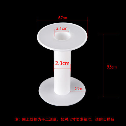 Transparent round spool core spool plastic coil I-wheel winding wire coil barrel wire rope storage tool