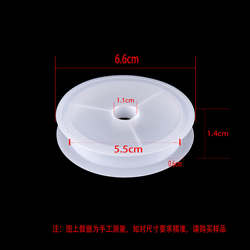 Transparent round spool core spool plastic coil I-wheel winding wire coil barrel wire rope storage tool