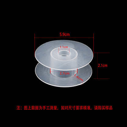 Transparent round spool core spool plastic coil I-wheel winding wire coil barrel wire rope storage tool