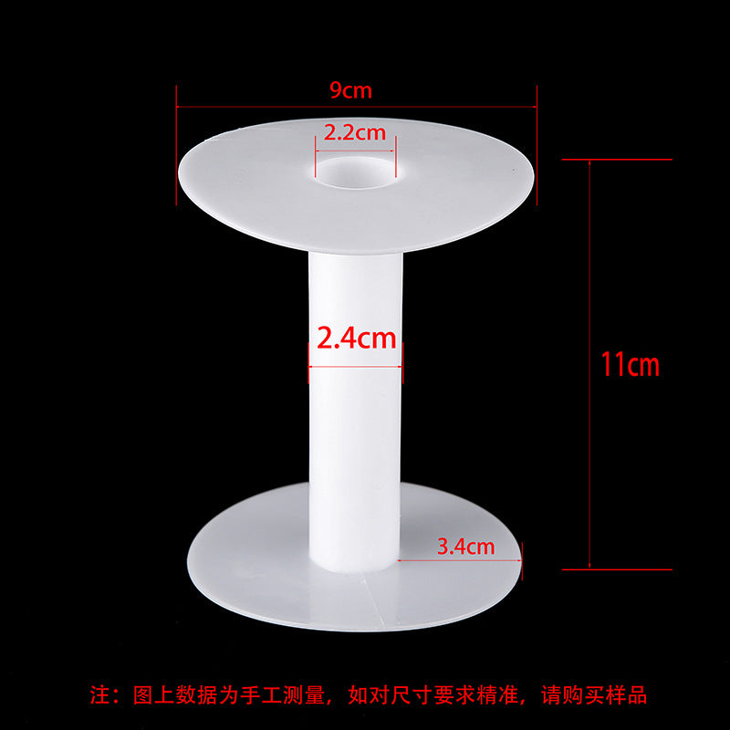 Transparent round spool core spool plastic coil I-wheel winding wire coil barrel wire rope storage tool