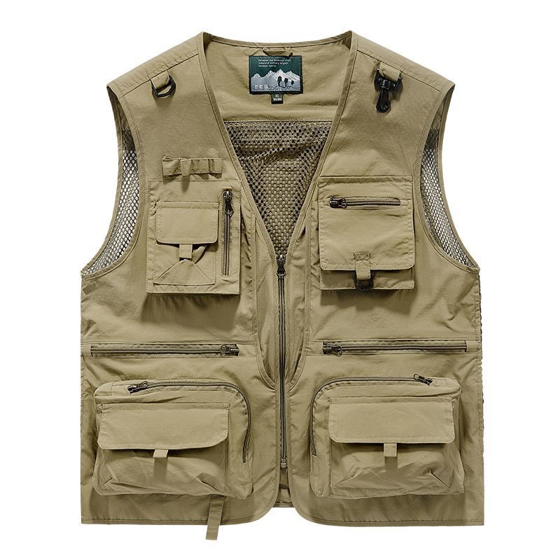 Vest Casual Fishing Outdoor Workwear Printed Logo Volunteer Workwear Outer Wear All-Season Printed Advertising Shirt